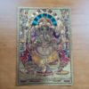 lâmina decorativa de Ganesha, dourada, fabricada na Índia
