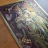 20220623_230436 Folha laminada dourada para enquadrar e pendurar Radha e Krishna 30x21 cm