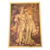20260819_105427 Folha laminada dourada para enquadrar e pendurar Radha e Krishna 30x21 cm