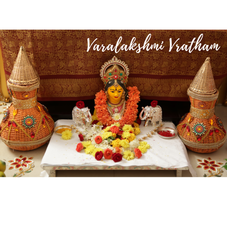 Varalakshmi Vratam é um festival observado pelas mulheres para o bem-estar de seus maridos e famílias.