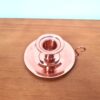 castiçal de cobre design vintage para uso com velas