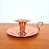 Castiçal de vela de cobre puro design vintage