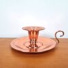 Castiçal de vela de cobre puro design vintage