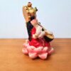Deusa Saraswati em estátua resinada colorida 9cm