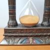 Ampulheta Portal Egípcio de resina e vidro 16cm by Veronese Design
