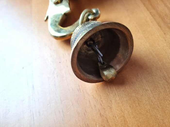 Sino de porta de brass do Deus Ganesha 21cm