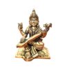 Estátua da Deusa Saraswati em metal 11cm