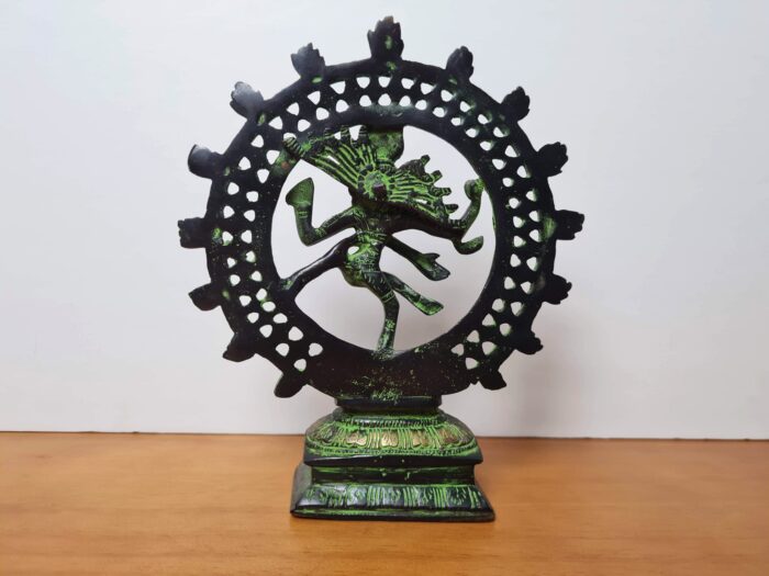 Estátua de Shiva Nataraja de metal Brass 20cm