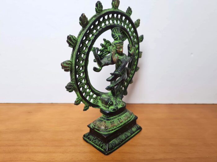 Estátua de Shiva Nataraja de metal Brass 20cm