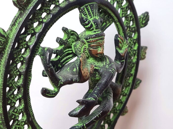 Estátua de Shiva Nataraja de metal Brass 20cm