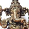 20230103_201508 Estátua e lamparina Ganesha de metal Brass feito na Índia 15cm