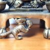 20230103_201520 Estátua e lamparina Ganesha de metal Brass feito na Índia 15cm
