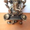 20230103_201528 Estátua e lamparina Ganesha de metal Brass feito na Índia 15cm