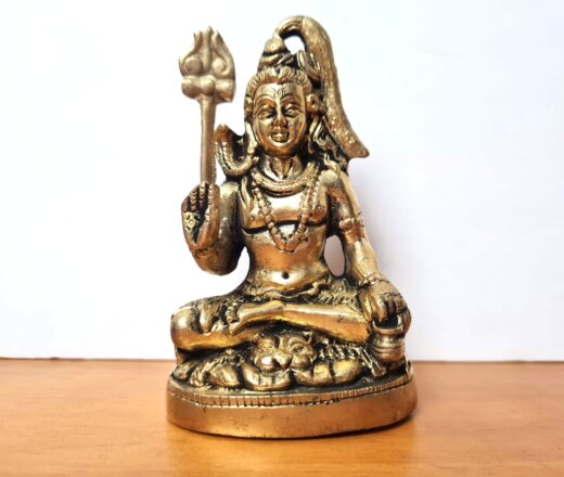 estátua do Deus Shiva em metal 12cm 530g