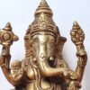 Estátua do Deus Ganesha em metal brass com 17cm