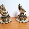 Lakshmi Ganesha Murti para Diwali Puja em Brass