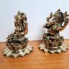 Lakshmi Ganesha Murti para Diwali Puja em Brass