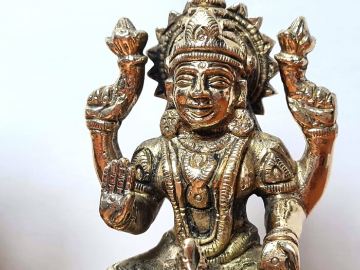 Lakshmi Ganesha Murti para Diwali Puja em Brass