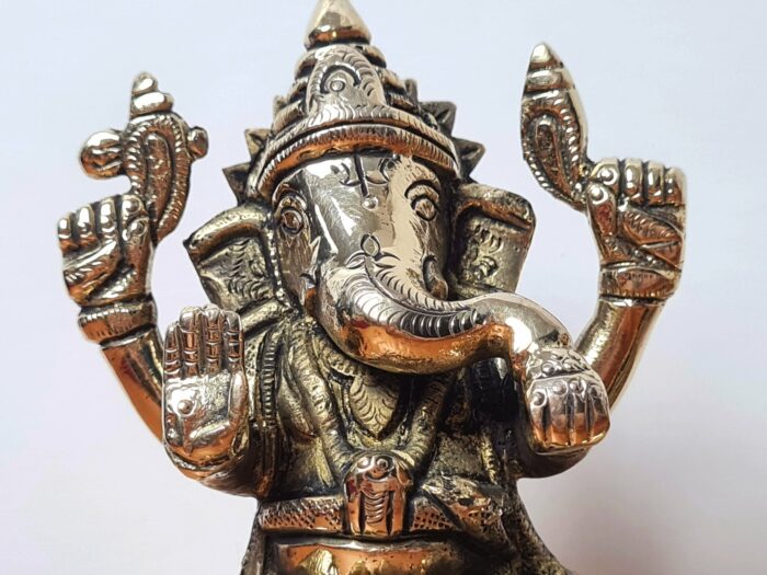 Lakshmi Ganesha Murti para Diwali Puja em Brass