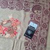 Xale de Cashmere Pashmina 100% bordado com fios de seda