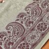 Xale de Cashmere Pashmina 100% bordado com fios de seda