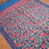 Xale de Cashmere Pashmina 100% bordado cor azul e color