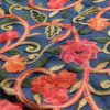 Xale de Cashmere Pashmina 100% bordado cor azul e color