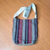 Bolsa indiana 100% Hemp fibra natural com alça longa color etnic grande