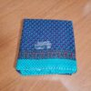 sarre indiano azul e turquesa floral