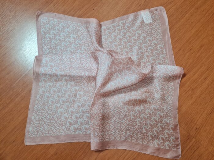 neck scarf lenço indiano rosé