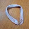 Lenço indiano de seda estampado rosé