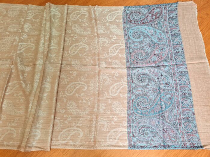 20230111_122550 Pashimina indiana de cashmere estampa paisleys coral rosé