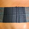 Pashimina indiana de cashmere estampa paisleys preto com tons frios