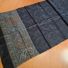 Pashimina indiana de cashmere estampa paisleys preto com tons frios
