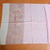 Pashimina indiana de cashmere estampa paisleys rosa listrado