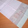 Pashimina indiana de cashmere estampa paisleys rosa listrado