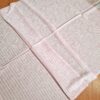 Pashimina indiana de cashmere estampa paisleys rosa listrado