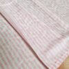 Pashimina indiana de cashmere estampa paisleys rosa listrado