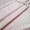 Pashimina indiana de cashmere estampa paisleys rosa listrado