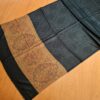 20230111_125415 Pashimina indiana de cashmere estampa paisleys preto e tons terrosos