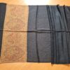 20230111_125428 Pashimina indiana de cashmere estampa paisleys preto e tons terrosos