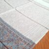 Pashimina indiana de cashmere estampa paisleys creme e tons frios