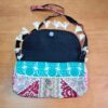 Bolsa indiana Banjara 100% bordada a mão creme e color