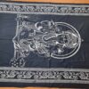 20230125_105354 Colcha indiana ou painel de tecido decorativo, de algodão, com imagem do Deus hindú Ganesha. Coleção Gold Black