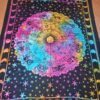 colcha indiana astrologia colorida