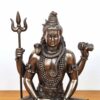 Estátua do Deus Shiva da Veronese Design em postura de lótus 15 cm