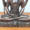 Estátua do Deus Shiva da Veronese Design em postura de lótus 15 cm