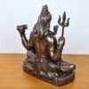 Estátua do Deus Shiva da Veronese Design em postura de lótus 15 cm