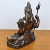 Estátua do Deus Shiva da Veronese Design em postura de lótus 15 cm