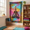 Gemini_Generated_Image_jzbmtzjzbmtzjzbm Panô indiano com técnica Batik estampa de Iogue e Chakras color 2,0m